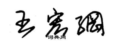 朱錫榮王宏綱草書個性簽名怎么寫