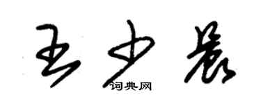 朱錫榮王少晨草書個性簽名怎么寫