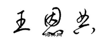 梁錦英王恩典草書個性簽名怎么寫