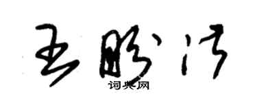 朱錫榮王盼淑草書個性簽名怎么寫