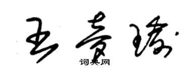 朱錫榮王夢瑜草書個性簽名怎么寫