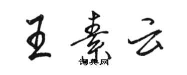 駱恆光王素雲行書個性簽名怎么寫