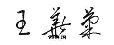 駱恆光王華菊草書個性簽名怎么寫