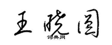 梁錦英王曉圓草書個性簽名怎么寫