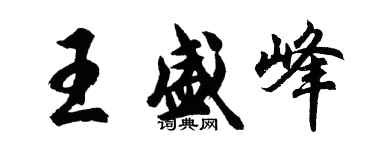 胡問遂王盛峰行書個性簽名怎么寫