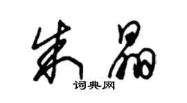 朱錫榮朱晶草書個性簽名怎么寫