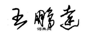 朱錫榮王鵬達草書個性簽名怎么寫