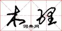 朱錫榮木理草書怎么寫