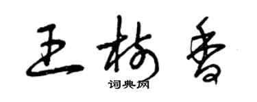 曾慶福王樹香草書個性簽名怎么寫