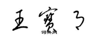 梁錦英王寶月草書個性簽名怎么寫