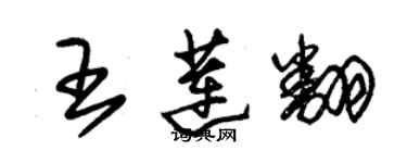 朱錫榮王蓮翻草書個性簽名怎么寫