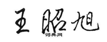 駱恆光王昭旭行書個性簽名怎么寫