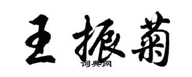 胡問遂王振菊行書個性簽名怎么寫