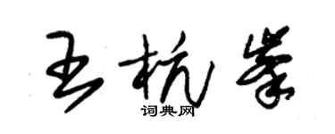 朱錫榮王杭峰草書個性簽名怎么寫