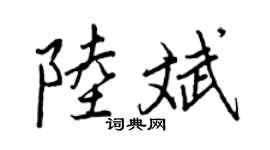 王正良陸斌行書個性簽名怎么寫