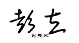 朱錫榮彭立草書個性簽名怎么寫