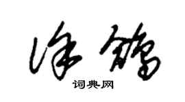 朱錫榮徐鴿草書個性簽名怎么寫