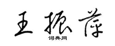 梁錦英王振萍草書個性簽名怎么寫