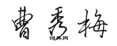 駱恆光曹秀梅行書個性簽名怎么寫