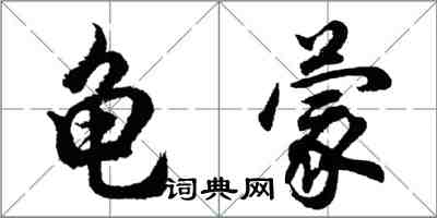 胡問遂龜蒙行書怎么寫