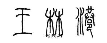 陳墨王林港篆書個性簽名怎么寫