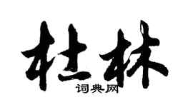 胡問遂杜林行書個性簽名怎么寫