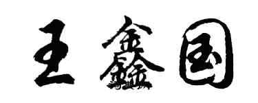 胡問遂王鑫國行書個性簽名怎么寫