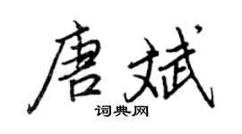 王正良唐斌行書個性簽名怎么寫