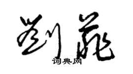 曾慶福劉菲草書個性簽名怎么寫