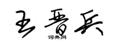 朱錫榮王晉兵草書個性簽名怎么寫