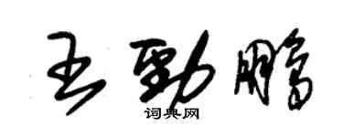 朱錫榮王勁鵬草書個性簽名怎么寫