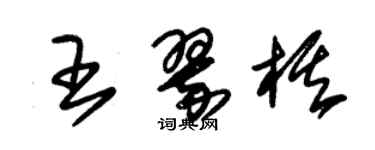 朱錫榮王翠棋草書個性簽名怎么寫