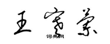 梁錦英王寒蘭草書個性簽名怎么寫