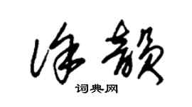 朱錫榮徐韻草書個性簽名怎么寫