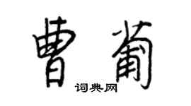 王正良曹葡行書個性簽名怎么寫
