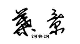 朱錫榮葉景草書個性簽名怎么寫