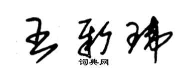 朱錫榮王新瑋草書個性簽名怎么寫