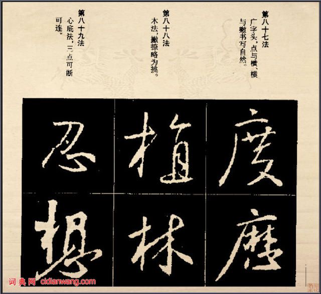 王羲之行書結構92法