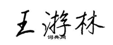 王正良王游林行書個性簽名怎么寫