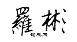 王正良羅彬行書個性簽名怎么寫