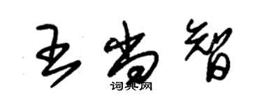 朱錫榮王尚智草書個性簽名怎么寫