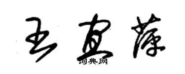 朱錫榮王宜萍草書個性簽名怎么寫