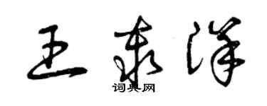 曾慶福王秦洋草書個性簽名怎么寫