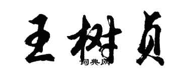 胡問遂王樹貞行書個性簽名怎么寫