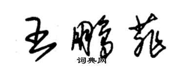 朱錫榮王鵬菲草書個性簽名怎么寫