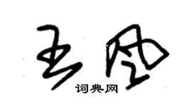 朱錫榮王風草書個性簽名怎么寫