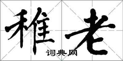 翁闓運稚老楷書怎么寫