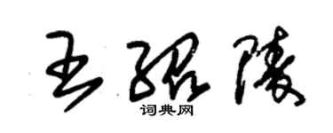 朱錫榮王紹陵草書個性簽名怎么寫