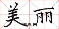 駱恆光美麗楷書怎么寫