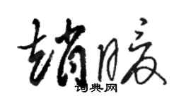駱恆光趙暖草書個性簽名怎么寫